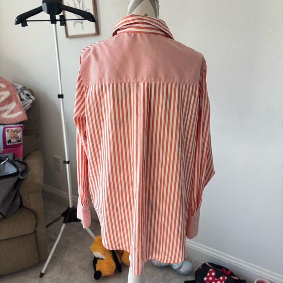 Womens Before You Striped Button Down Shirt - Picture 5 of 8